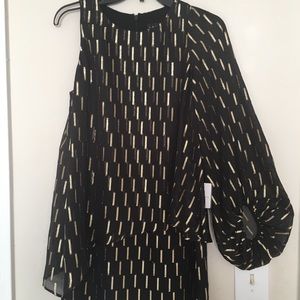 One sleeve evening dress